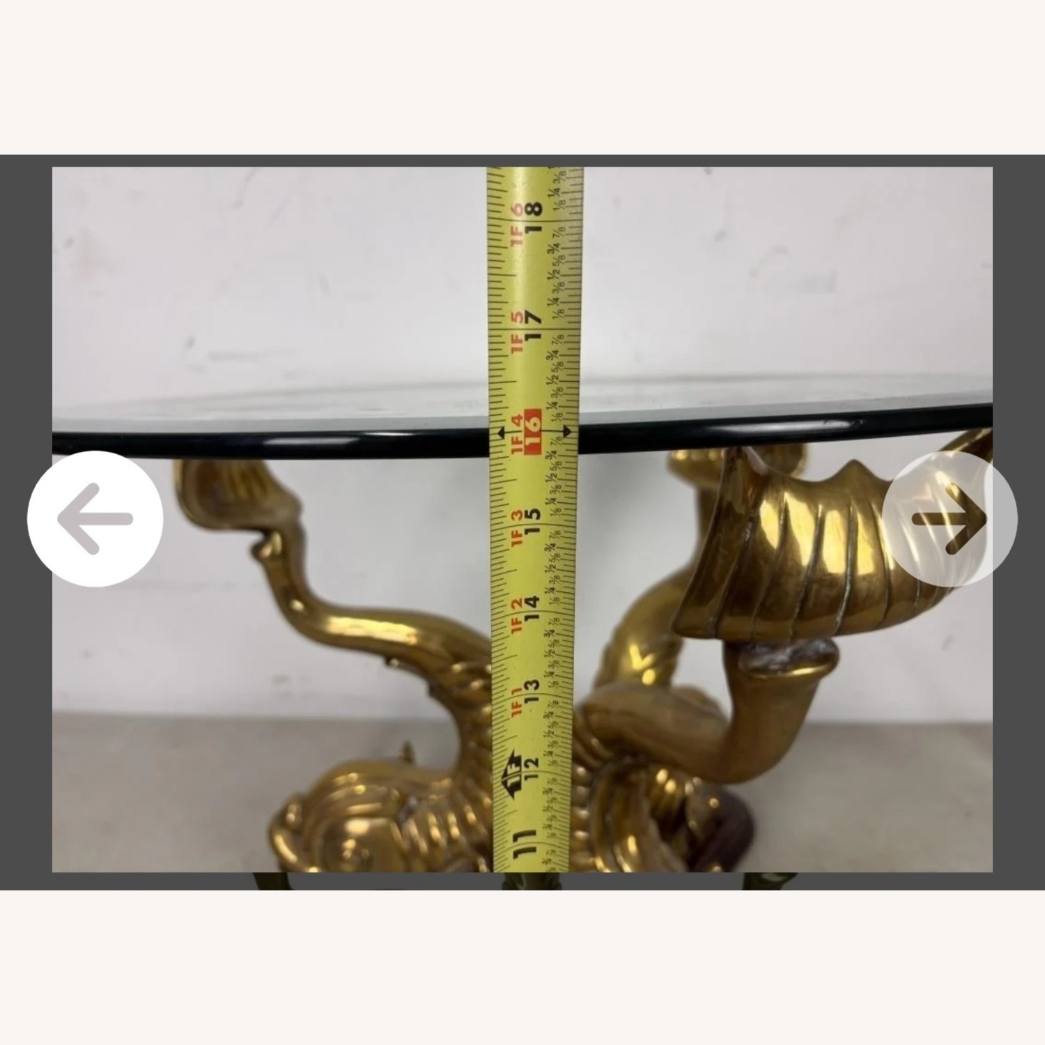 Vintage/Antique Finds Coffe Table Koi Fish Brass  - image-8