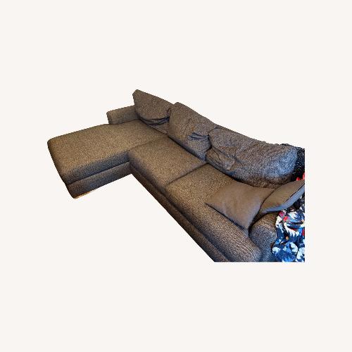 Used Light Gray Fabric 2 Piece Sectional for sale on AptDeco