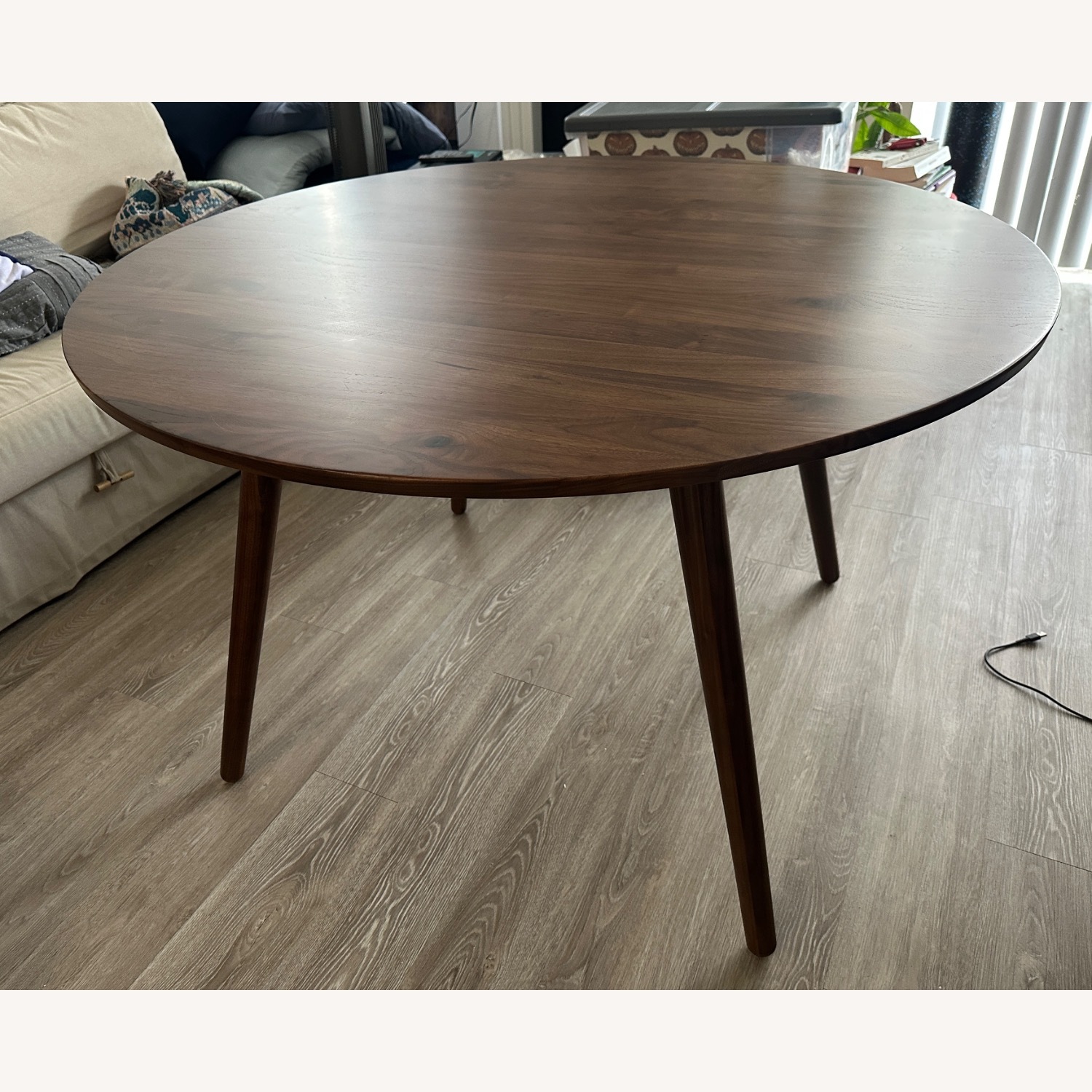 Article Seno 47" Round Dining Table - Walnut - image-1