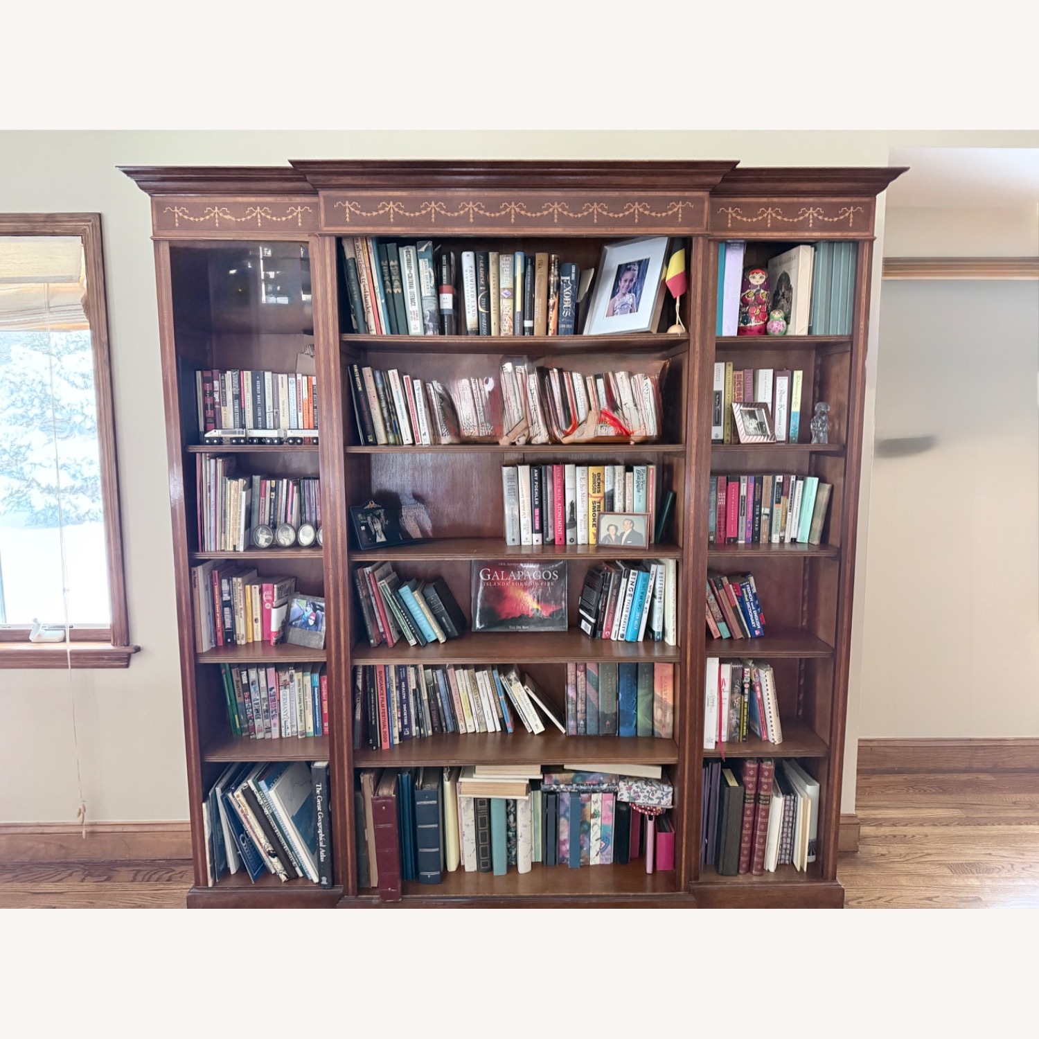 Vintage/Antique Finds Dark Brown Bookcase - image-0