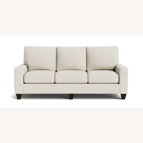 Used Bassett Light Gray True Custom® Large Track Arm Sofa for sale on AptDeco