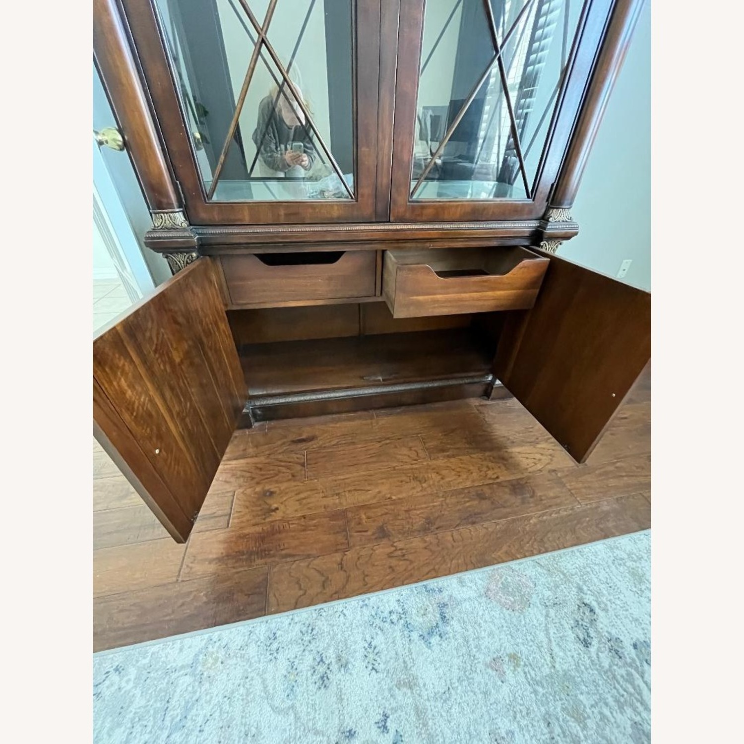 Henredon Dark Brown Wood Armoire - image-2