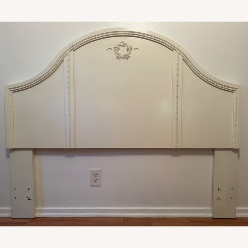 Used Queen French Provincial Headboard – Off-White for sale on AptDeco