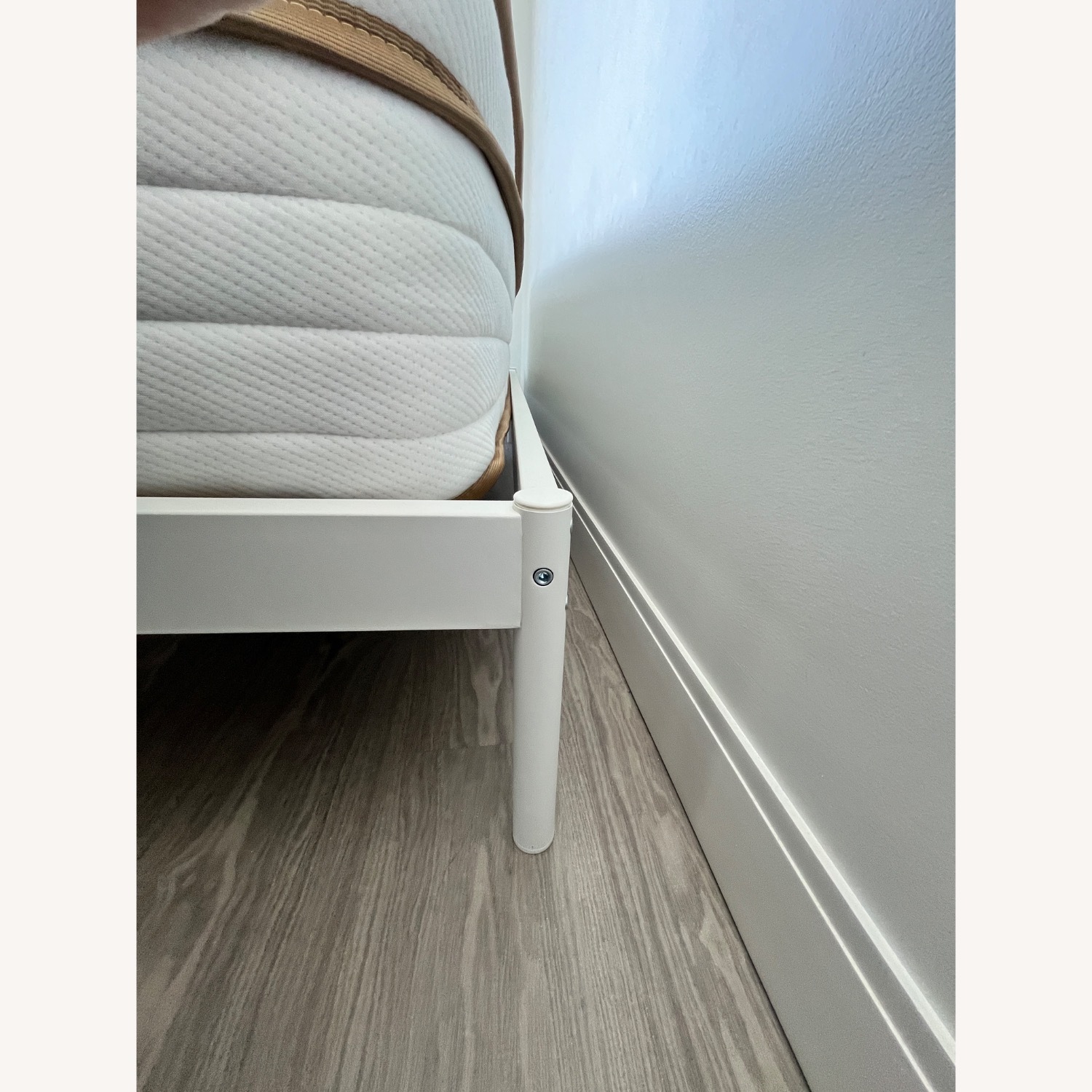 IKEA Vevelstad White Metal Queen Bed - image-4