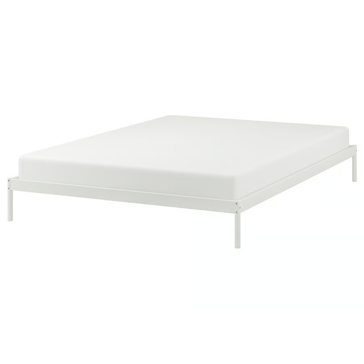 IKEA Vevelstad White Metal Queen Bed - image-0