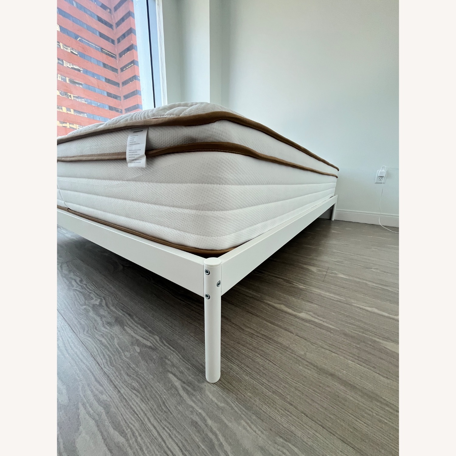 IKEA Vevelstad White Metal Queen Bed - image-5