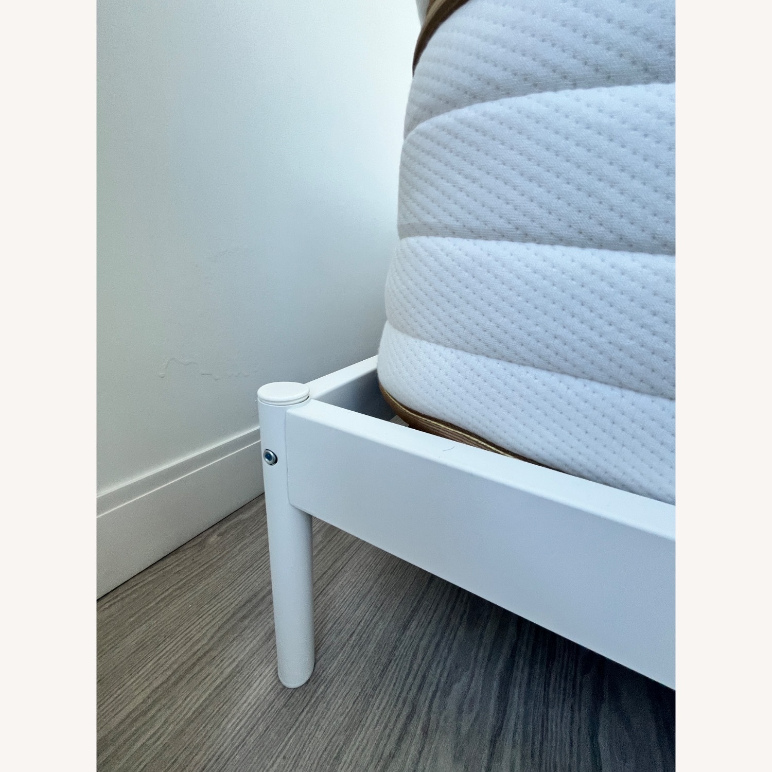 IKEA Vevelstad White Metal Queen Bed - image-3