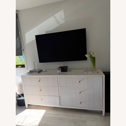 Used Pottery Barn White Wood Dresser for sale on AptDeco