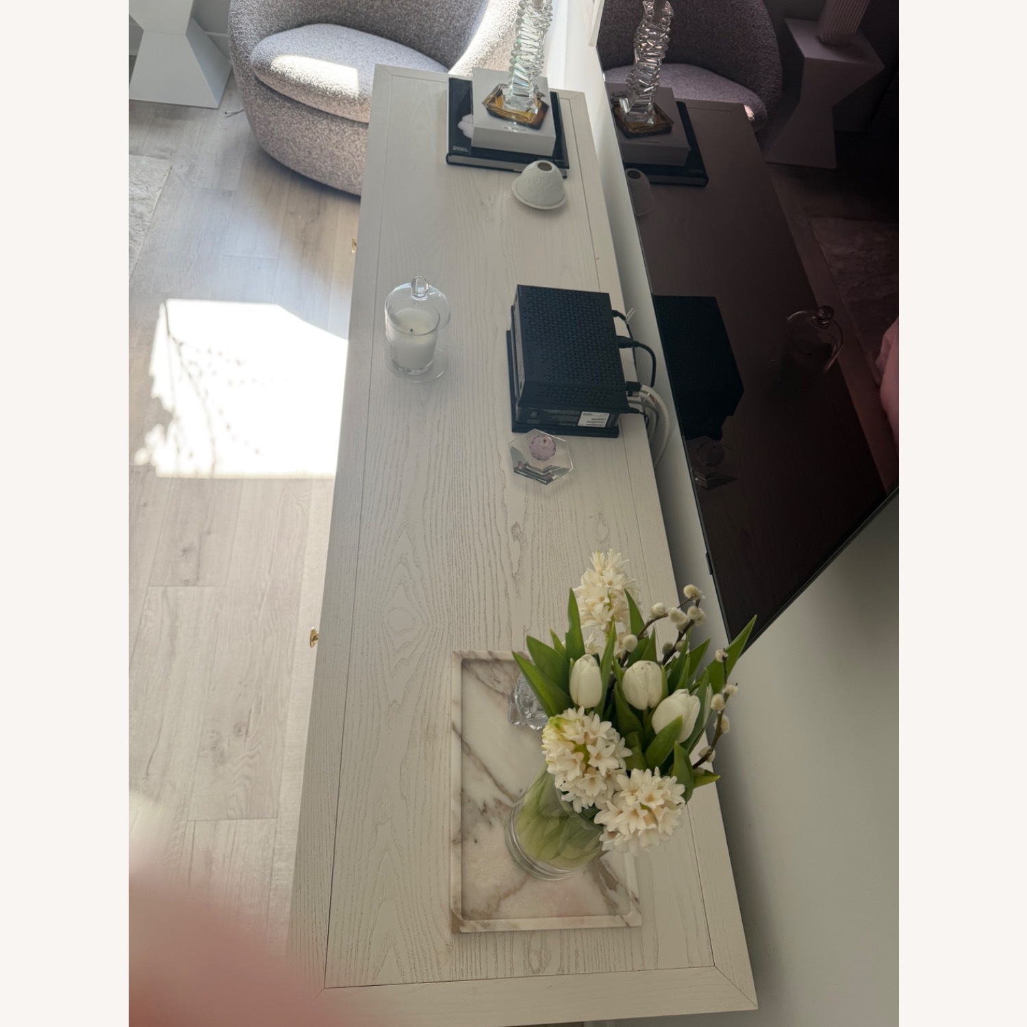 Pottery Barn White Wood Dresser - image-4