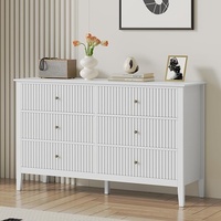 Pottery Barn White Wood Dresser