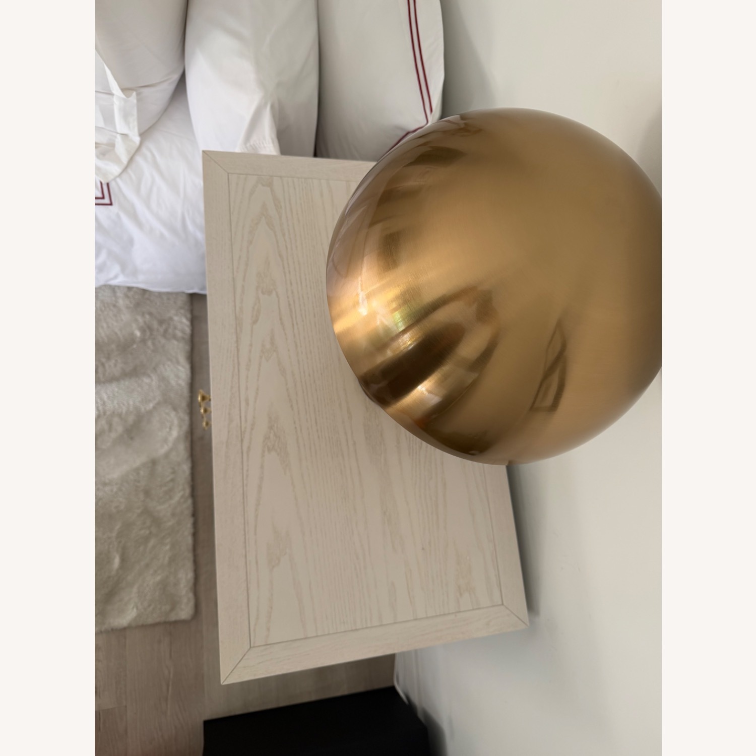 Pottery Barn White Wood Nightstands - image-3