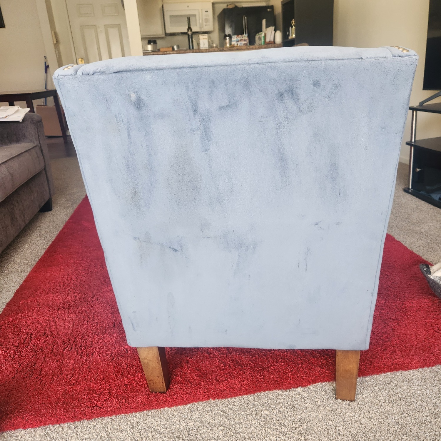 Ashley Furniture Blue Accent Chair - image-1