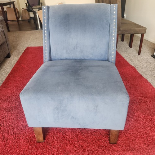 Used Ashley Furniture Blue Accent Chair for sale on AptDeco