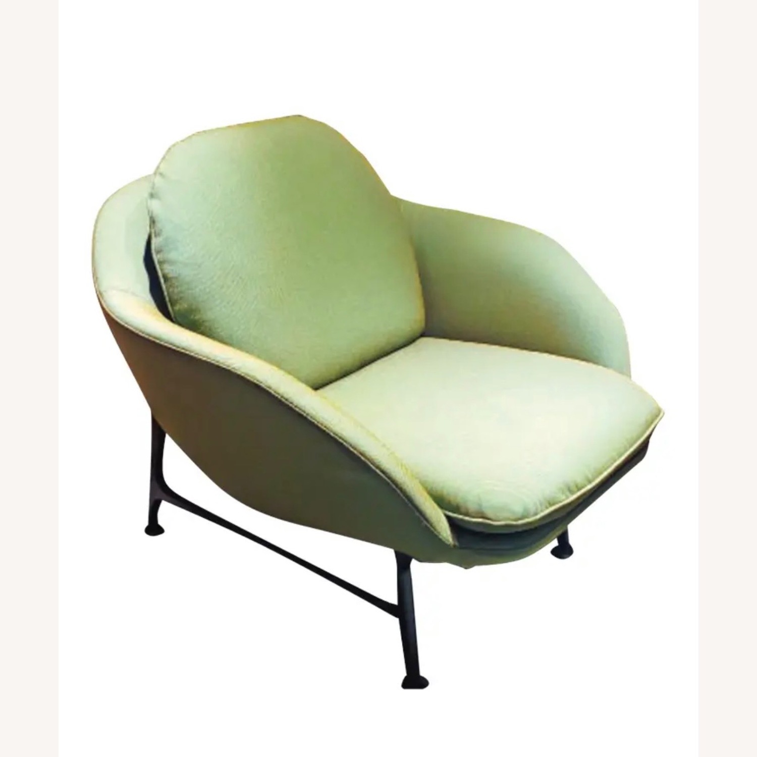 Vico Armchair in Green Fabric by Cassina - image-1