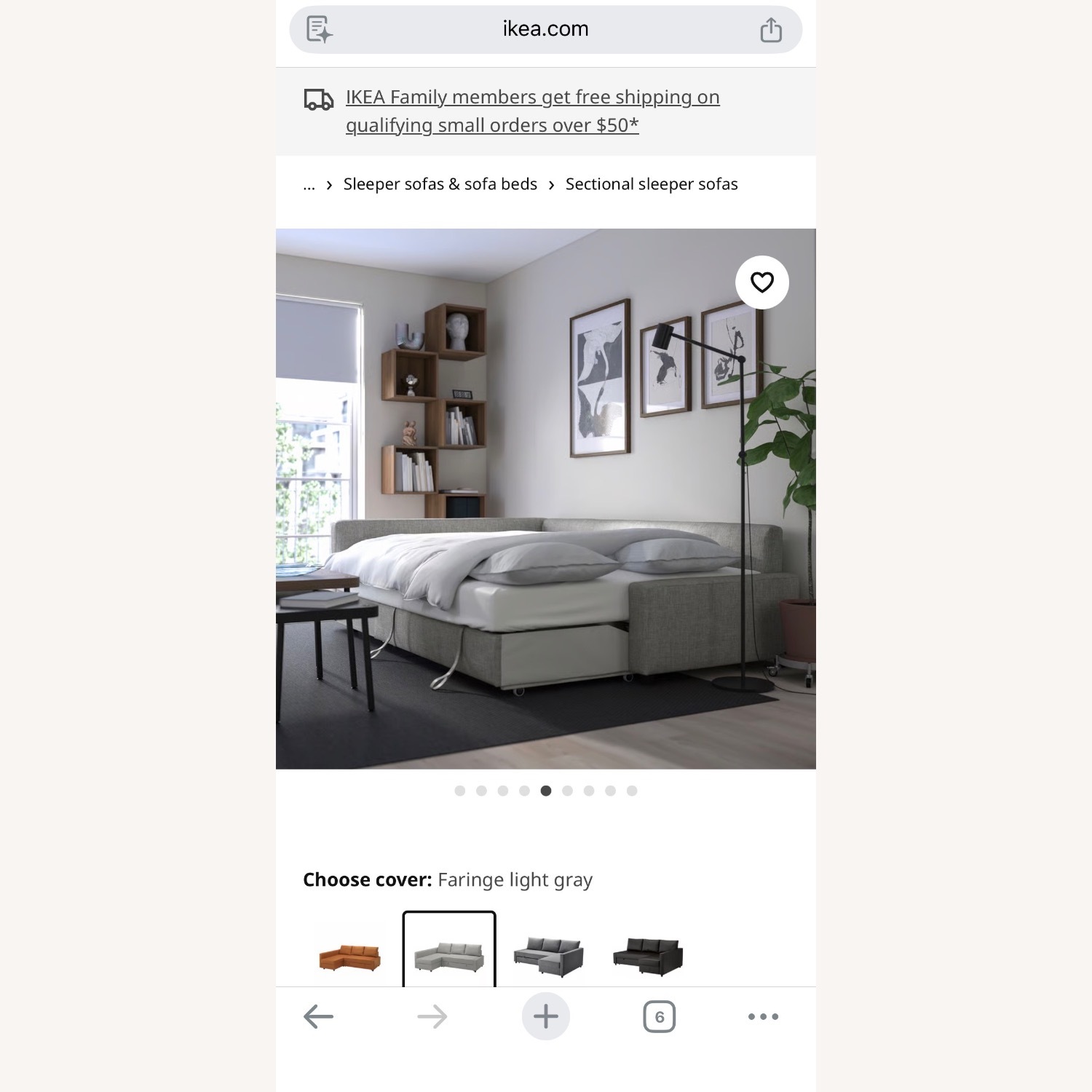 IKEA 3 Piece Sectional w Storage and Pullout Bed - image-7