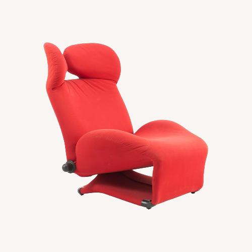 Used Cassina Wink Chair Red Fabric Recliner for sale on AptDeco