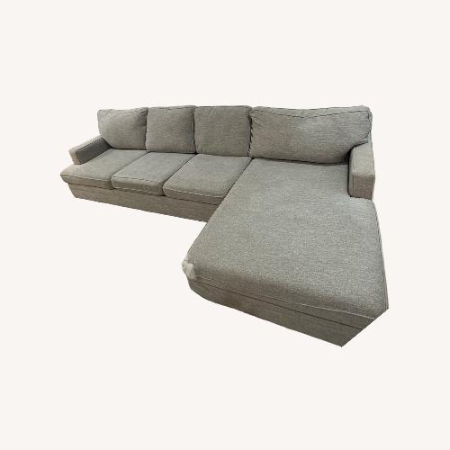 Used Living Spaces Light Gray 3+ Seater Sofa for sale on AptDeco