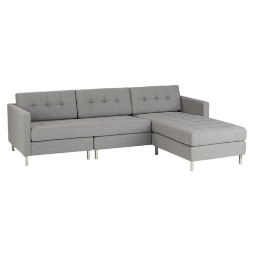 Used CB2 Light Gray Fabric 3+ Piece Sectional for sale on AptDeco