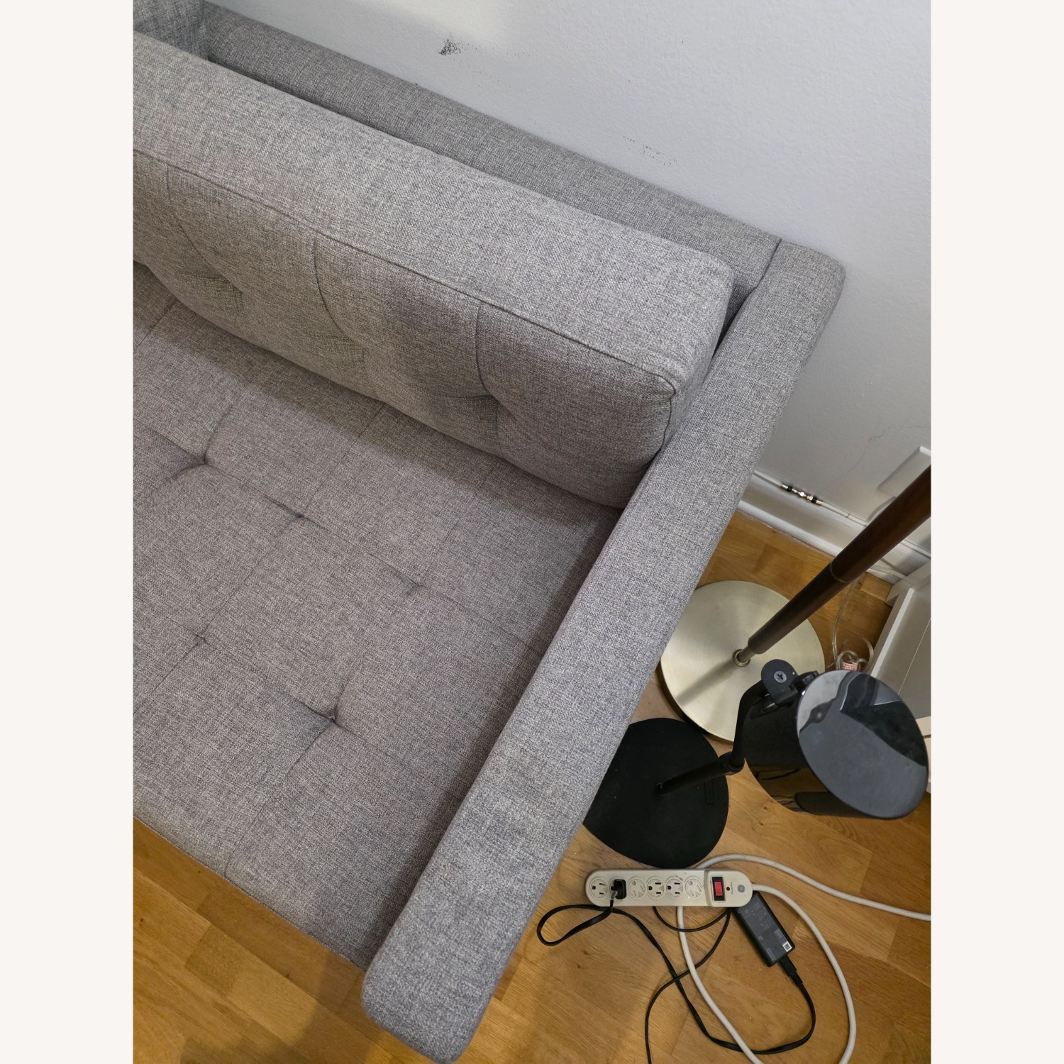 CB2 Light Gray Fabric 3+ Piece Sectional - image-3