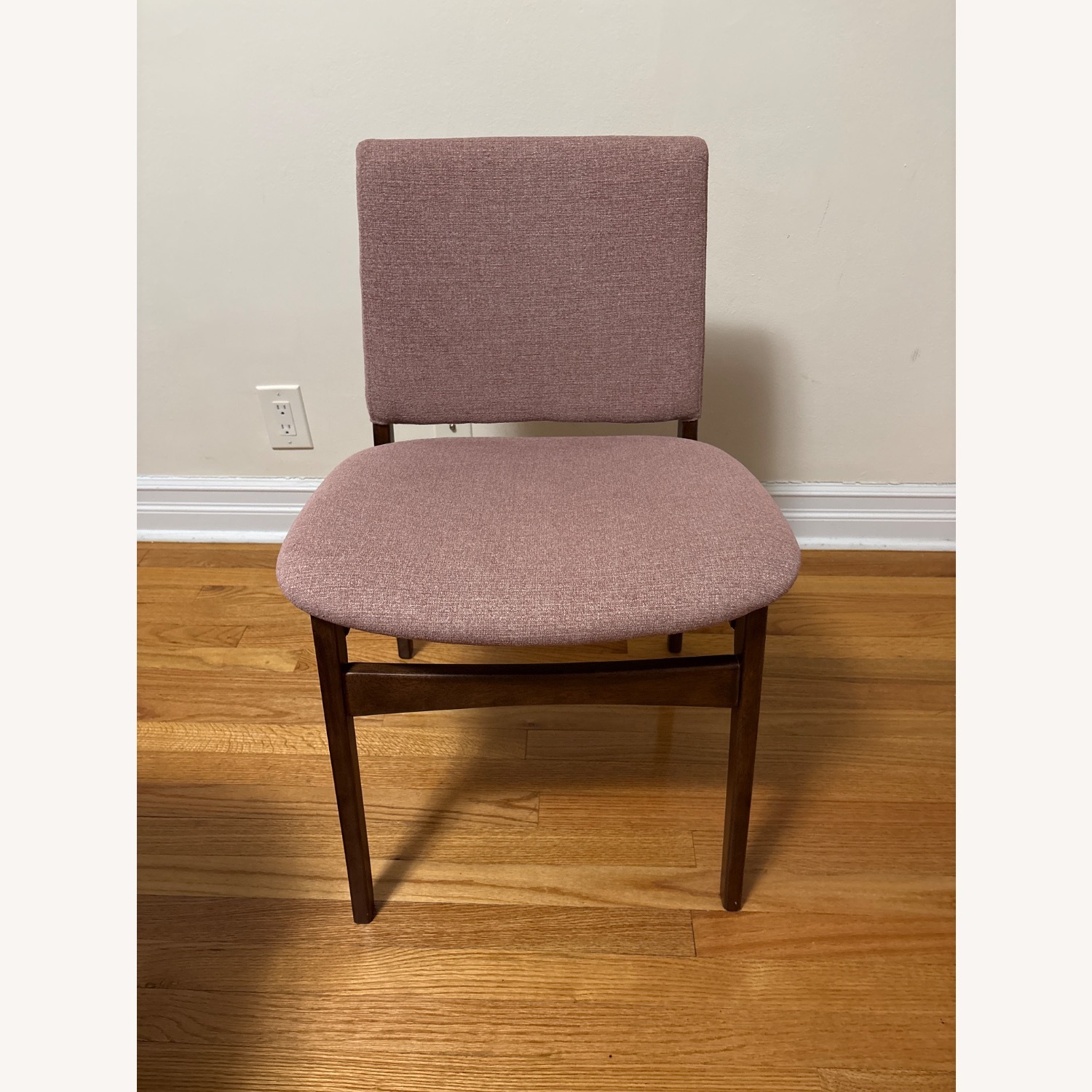 Article Pink Wood Accent Chair - image-1