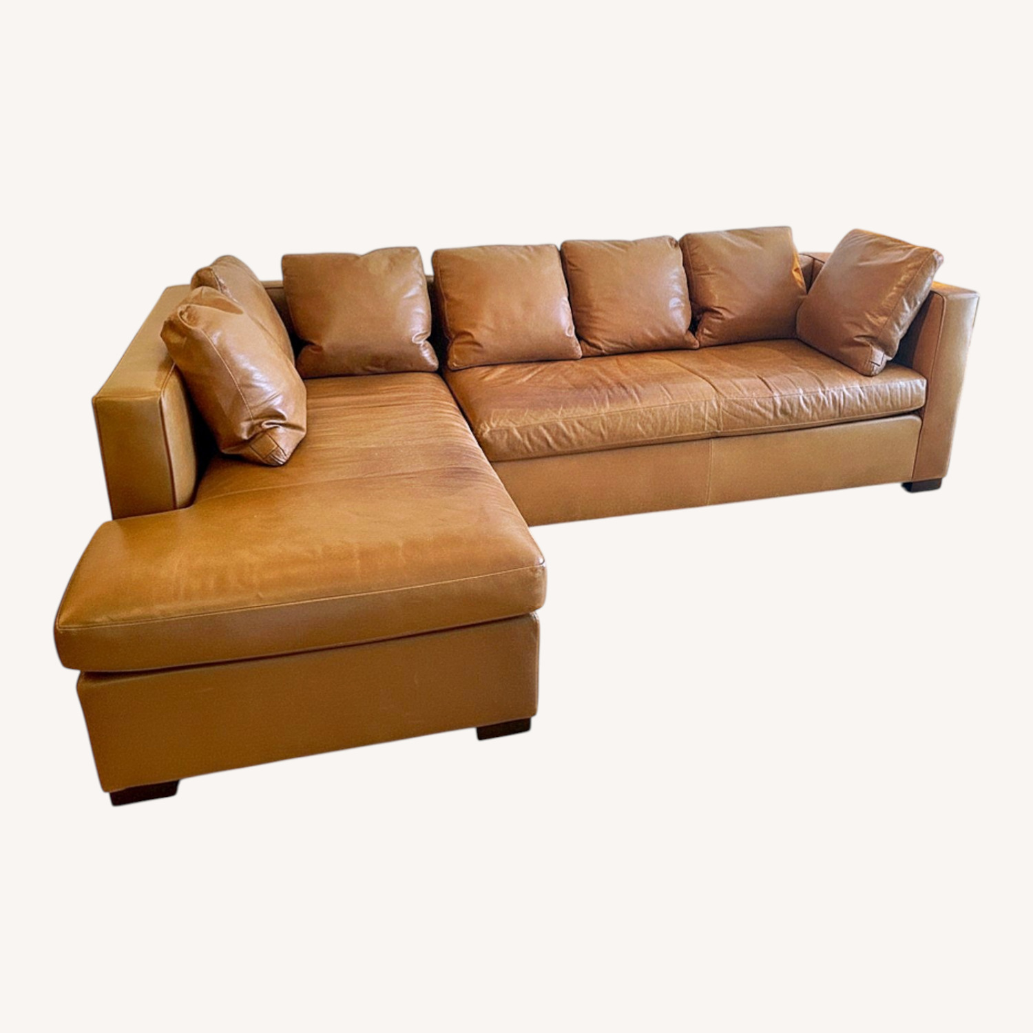 Hickory Chair 2-Piece Leather Sectional - image-0