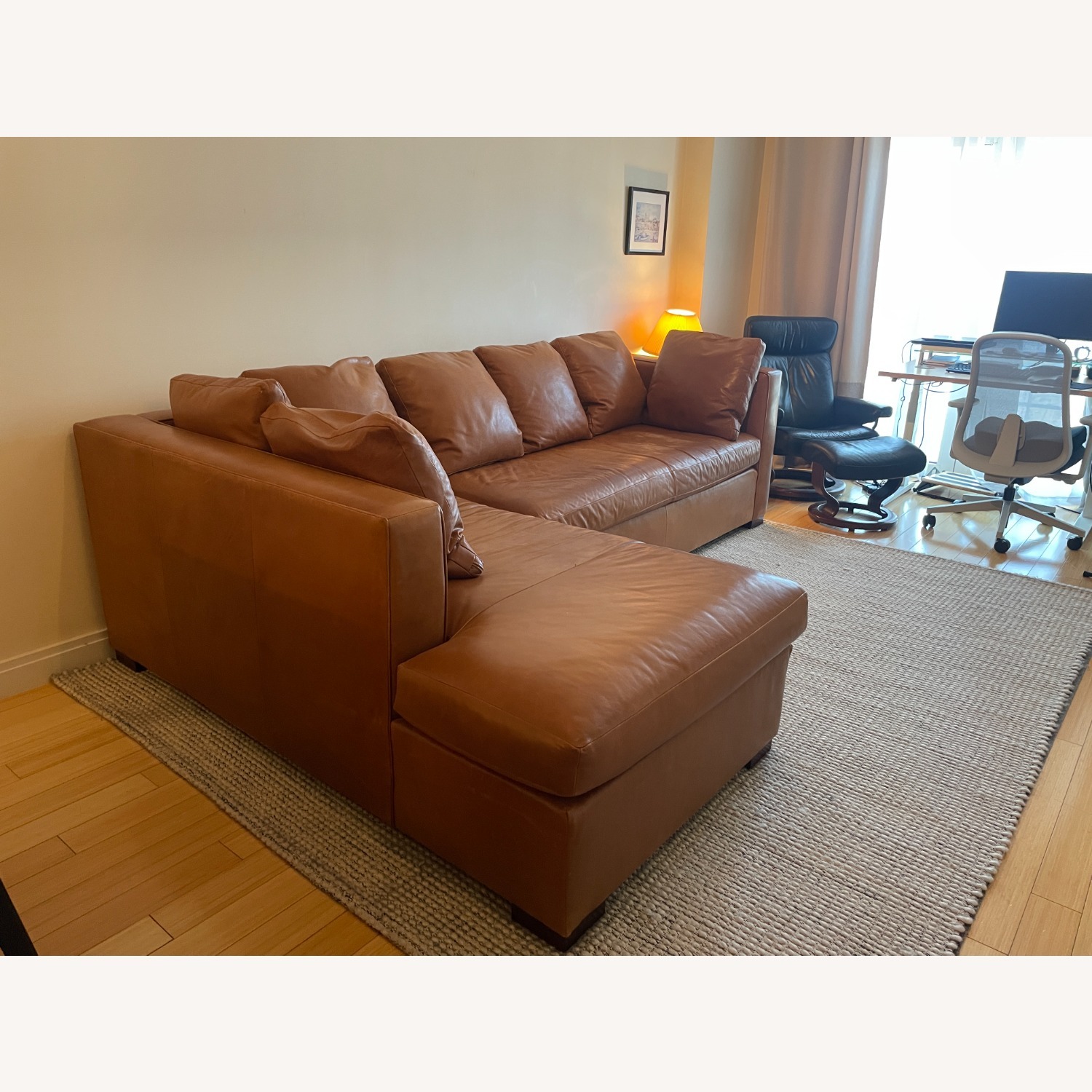 Hickory Chair 2-Piece Leather Sectional - image-3