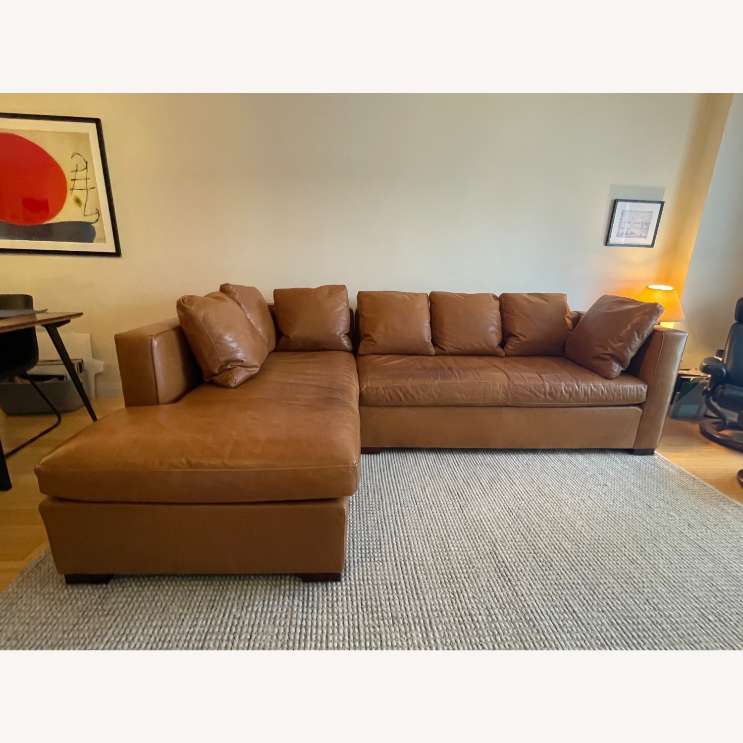 Hickory Chair 2-Piece Leather Sectional - image-2