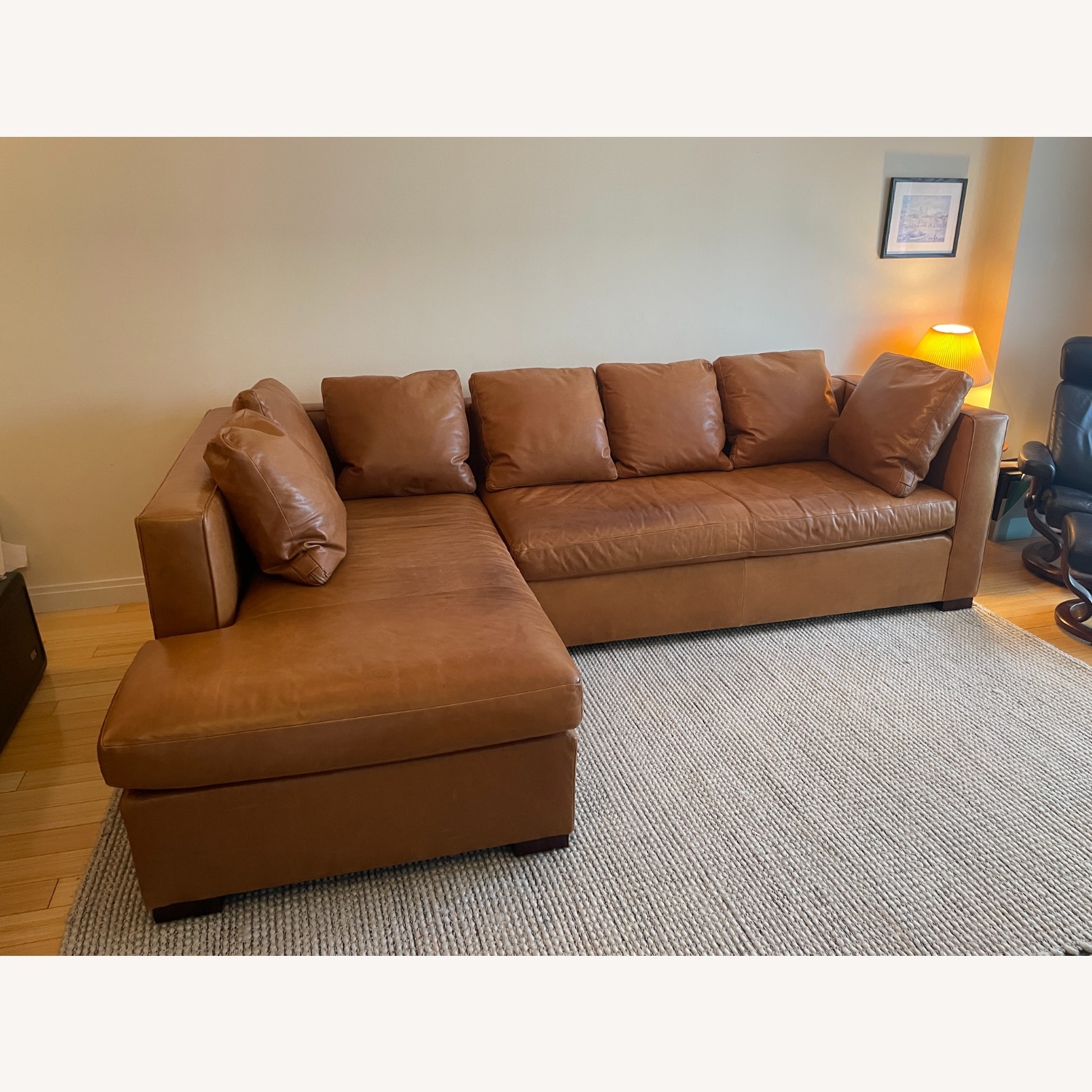 Hickory Chair 2-Piece Leather Sectional - image-1