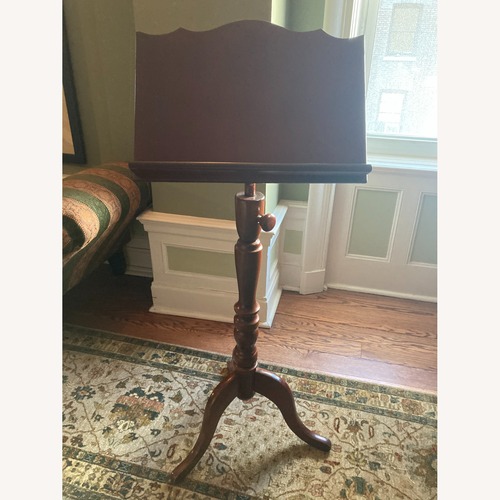 Used Dark-Brown Wood Music Stand for sale on AptDeco