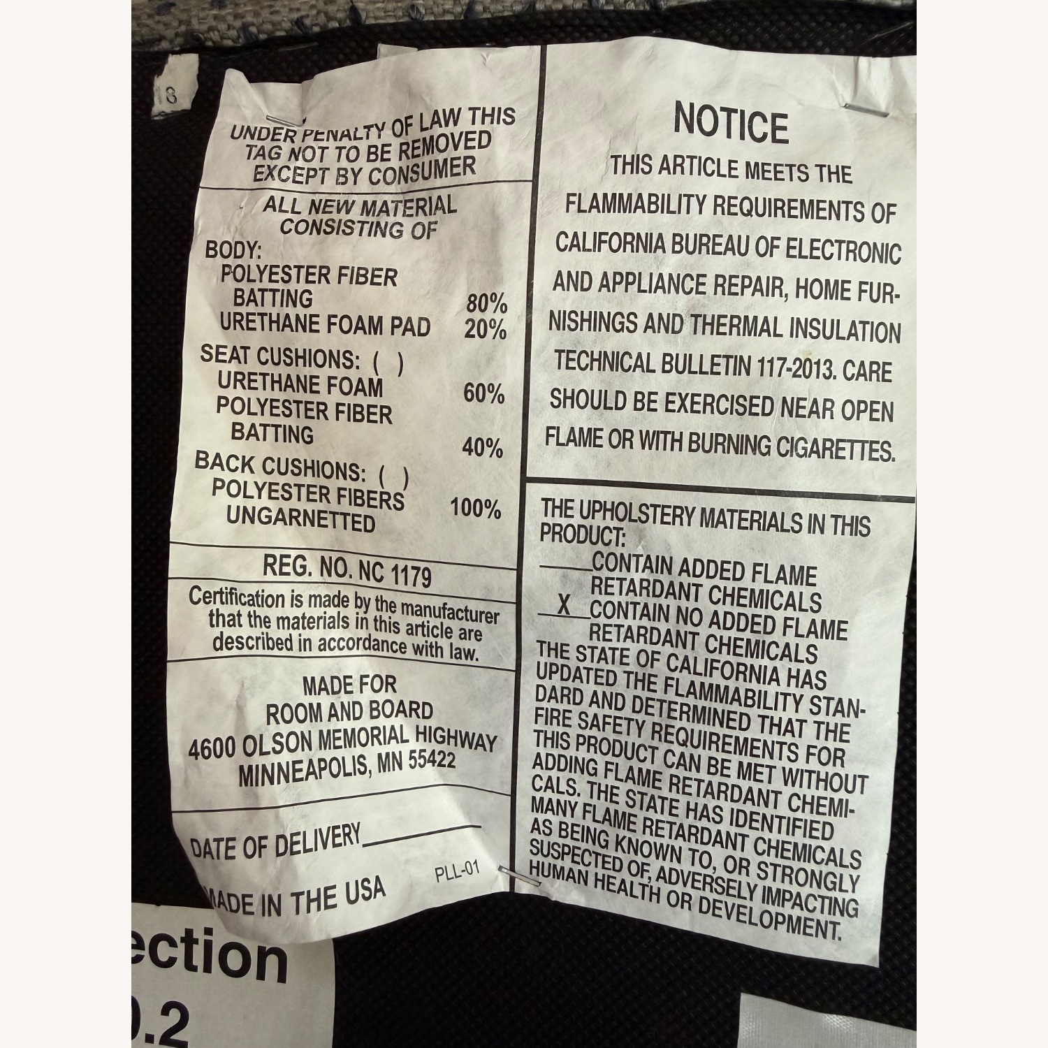 Room & Board Cora Fabric Dining Chairs - image-9