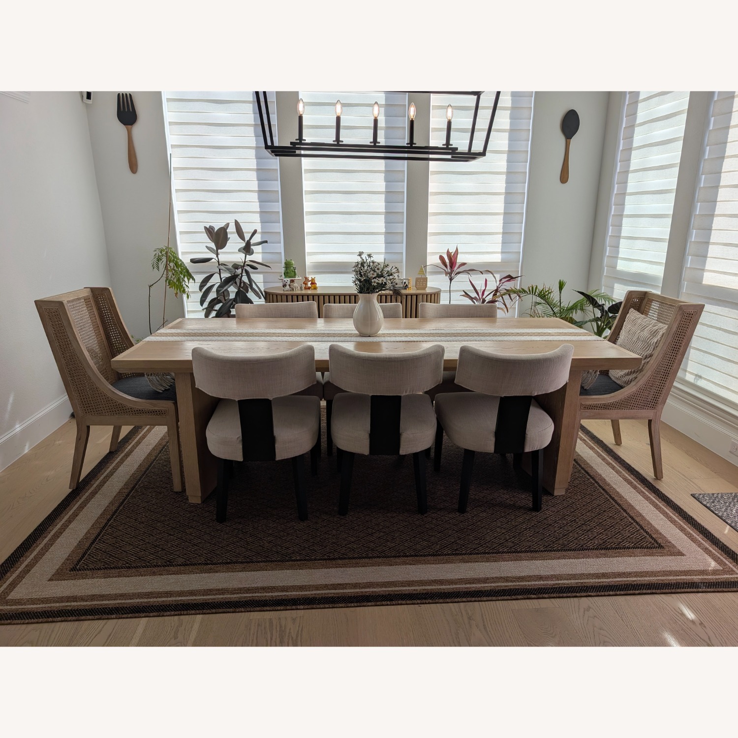 Living Spaces Natural Wood Dining Table - image-8