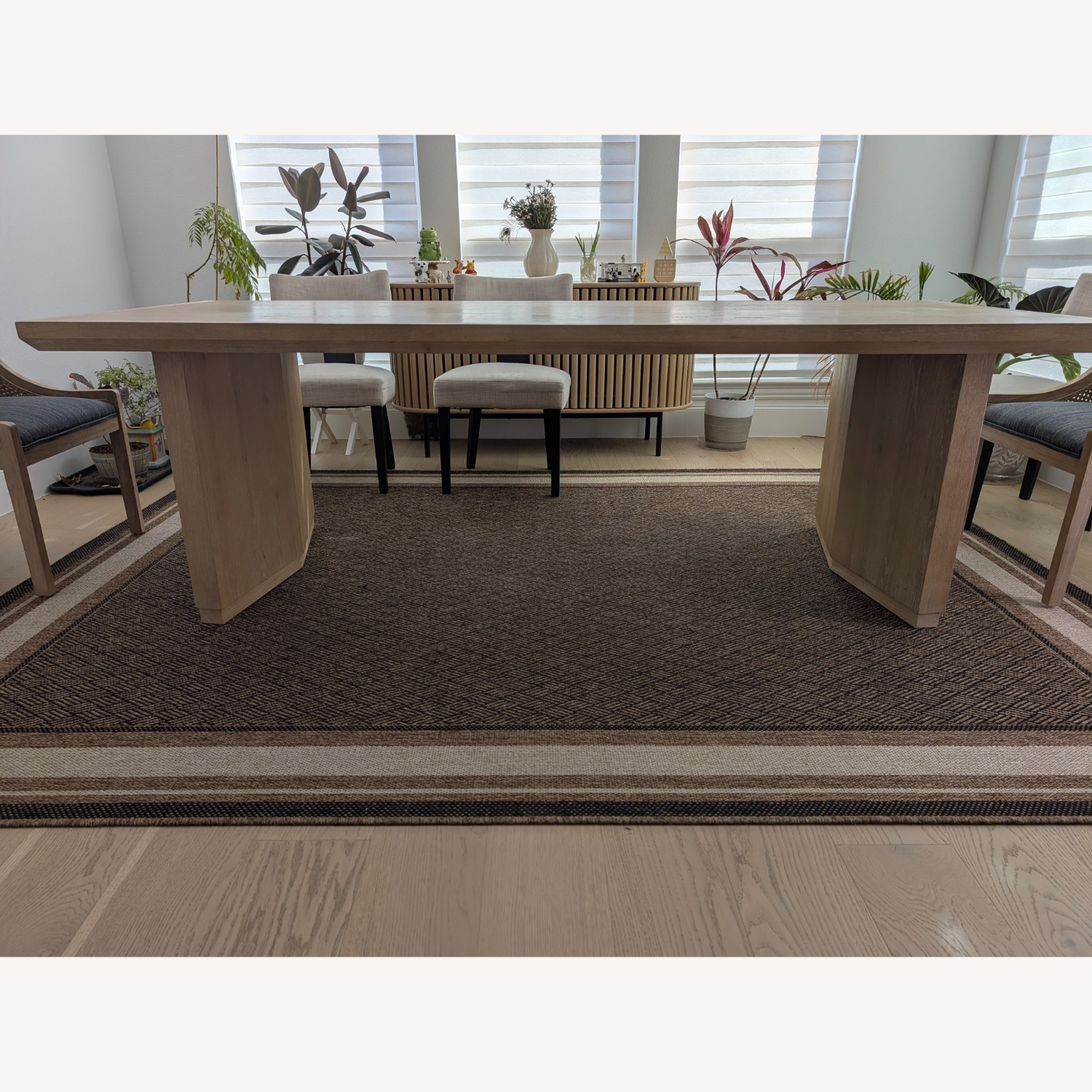 Living Spaces Natural Wood Dining Table - image-1