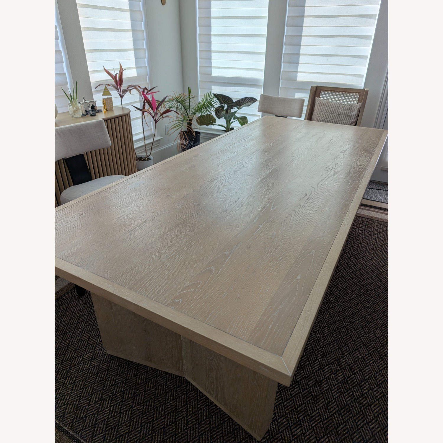 Living Spaces Natural Wood Dining Table - image-3