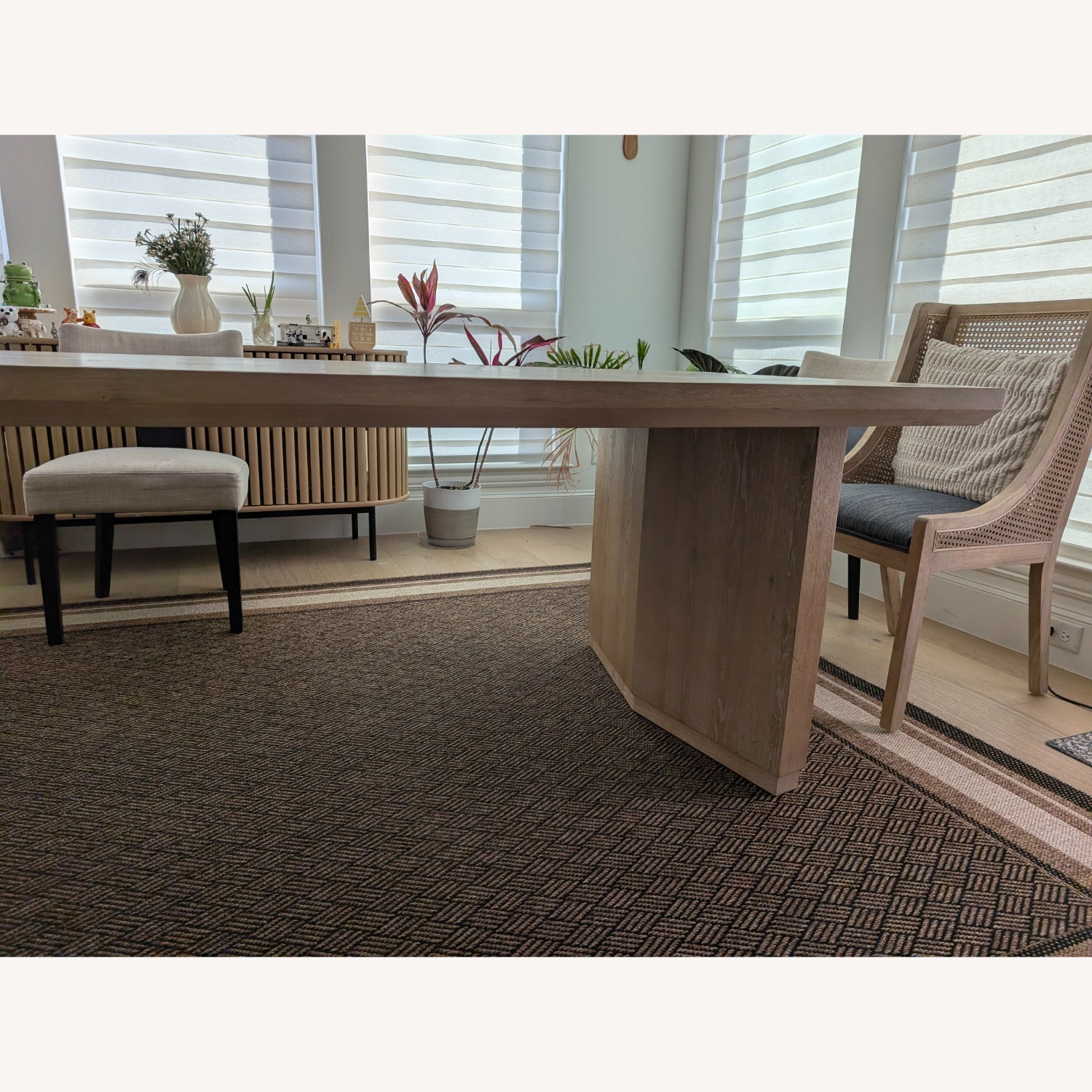 Living Spaces Natural Wood Dining Table - image-2