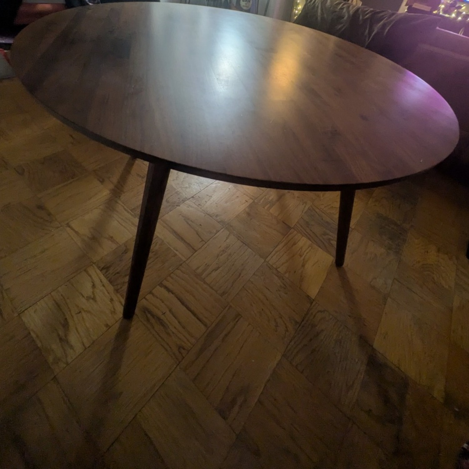 Artcile Seno 47" Round Dining Table in Walnut - image-1