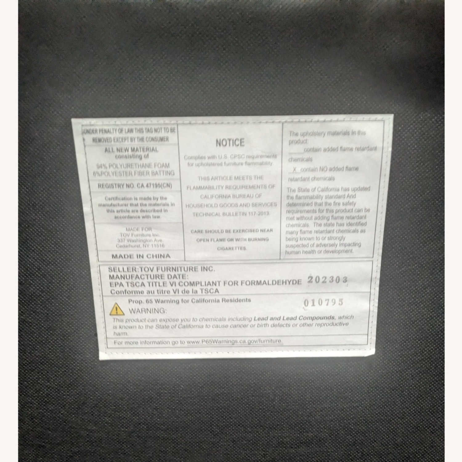 TOV Furniture Georgia Performance Black Fabric Dining Chairs - image-5