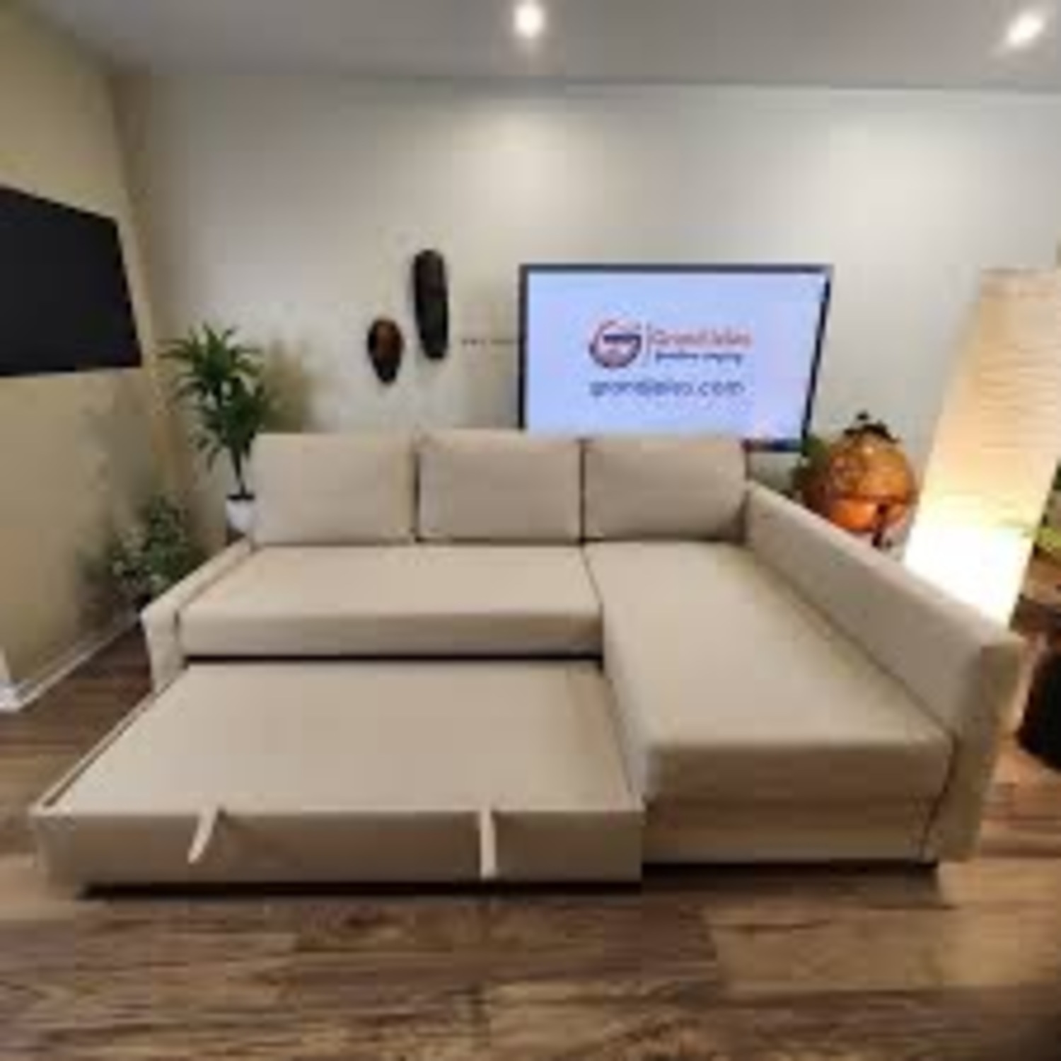 IKEA Friheten Natural Fabric 2 Seater Sofa - image-1