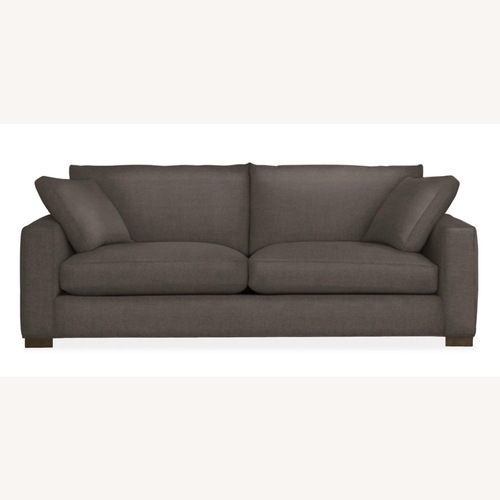 Used Room & Board 88” Charcoal Metro 2 Cushion Sofa for sale on AptDeco