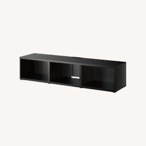 Used IKEA BESTÅ TV Unit Black-Brown for sale on AptDeco