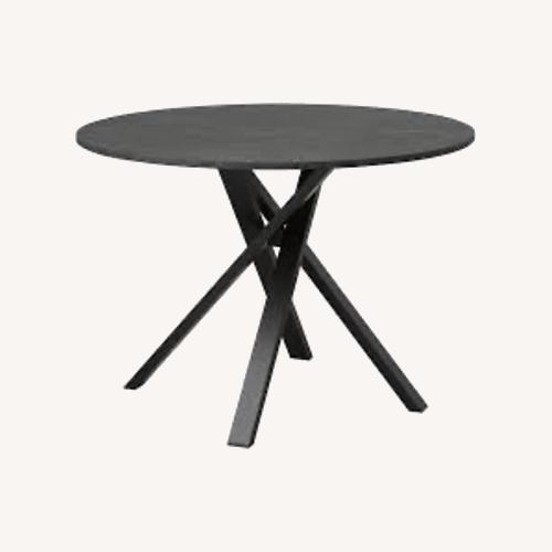 Used IKEA Mariedamm Dark Gray Wood Dining Table for sale on AptDeco