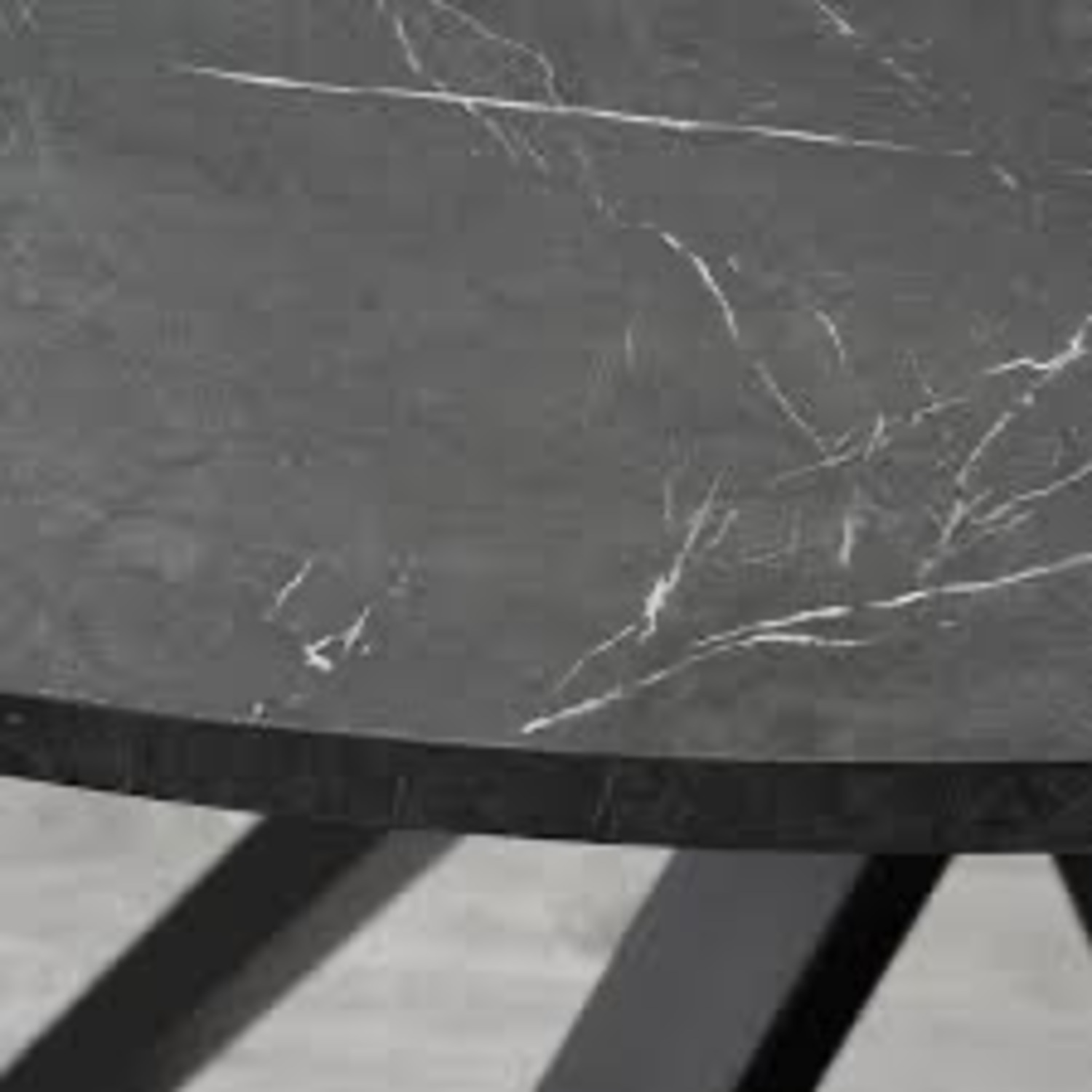 IKEA Mariedamm Dark Gray Wood Dining Table - image-2