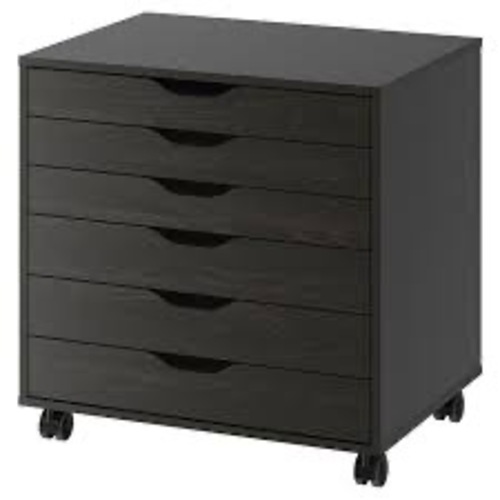 Used IKEA Alex Black Wood Sideboard for sale on AptDeco