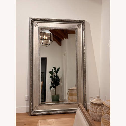 Used Calvin Floor Mirror Antique Silver for sale on AptDeco