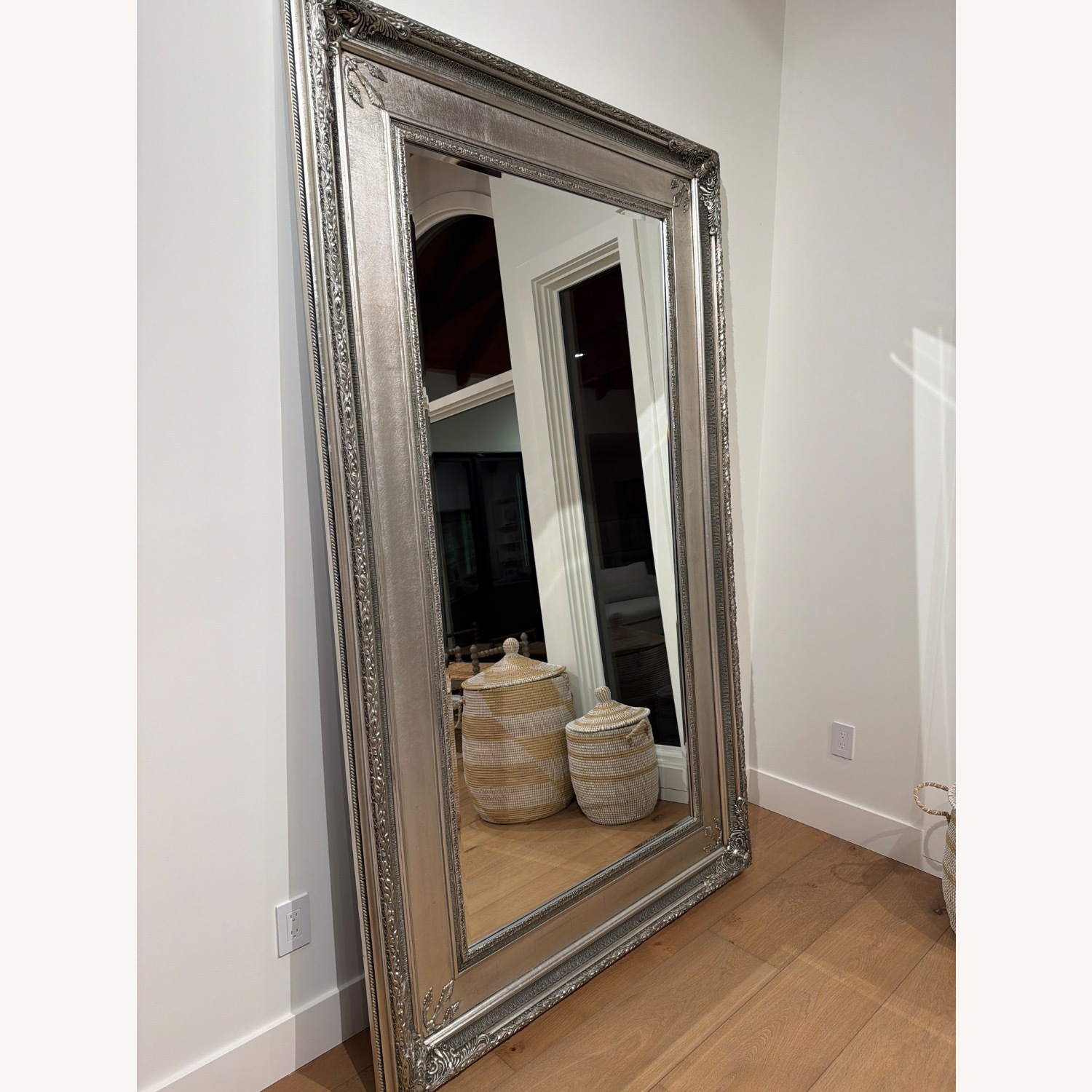 Calvin Floor Mirror Antique Silver - image-4