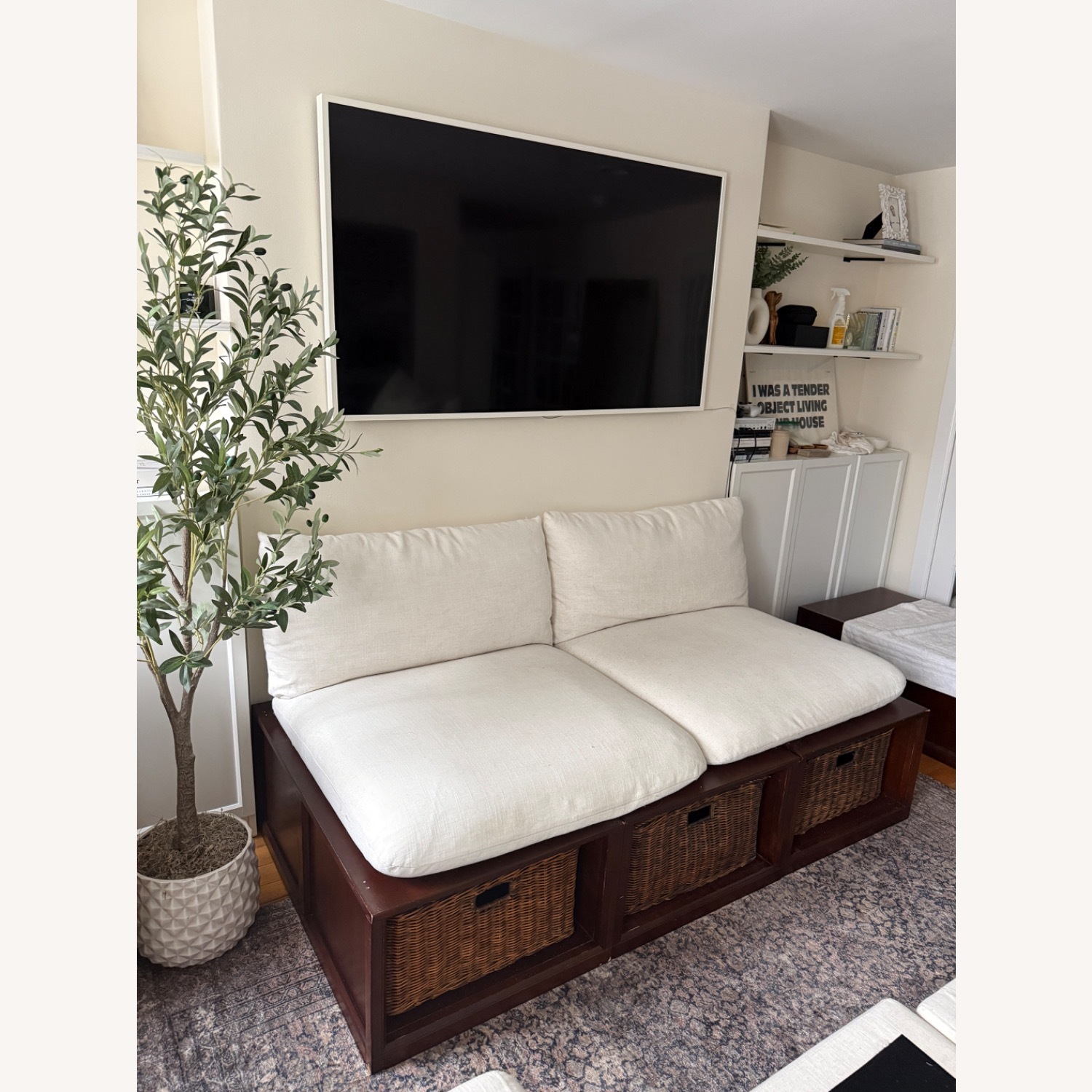 Pottery Barn Stratton Dark Brown Wood Daybed - image-3