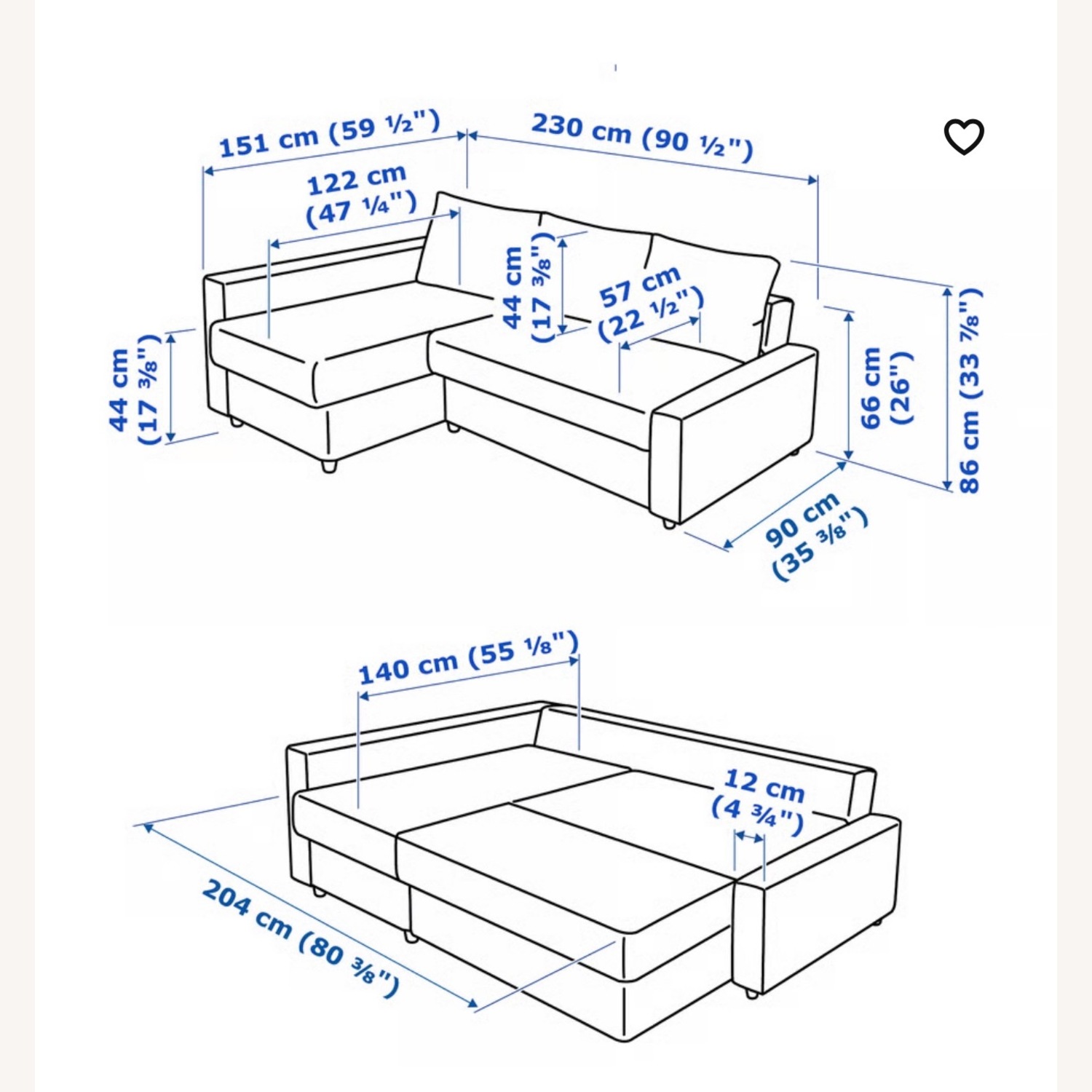 IKEA Friheten Sleeper Sofa - image-1