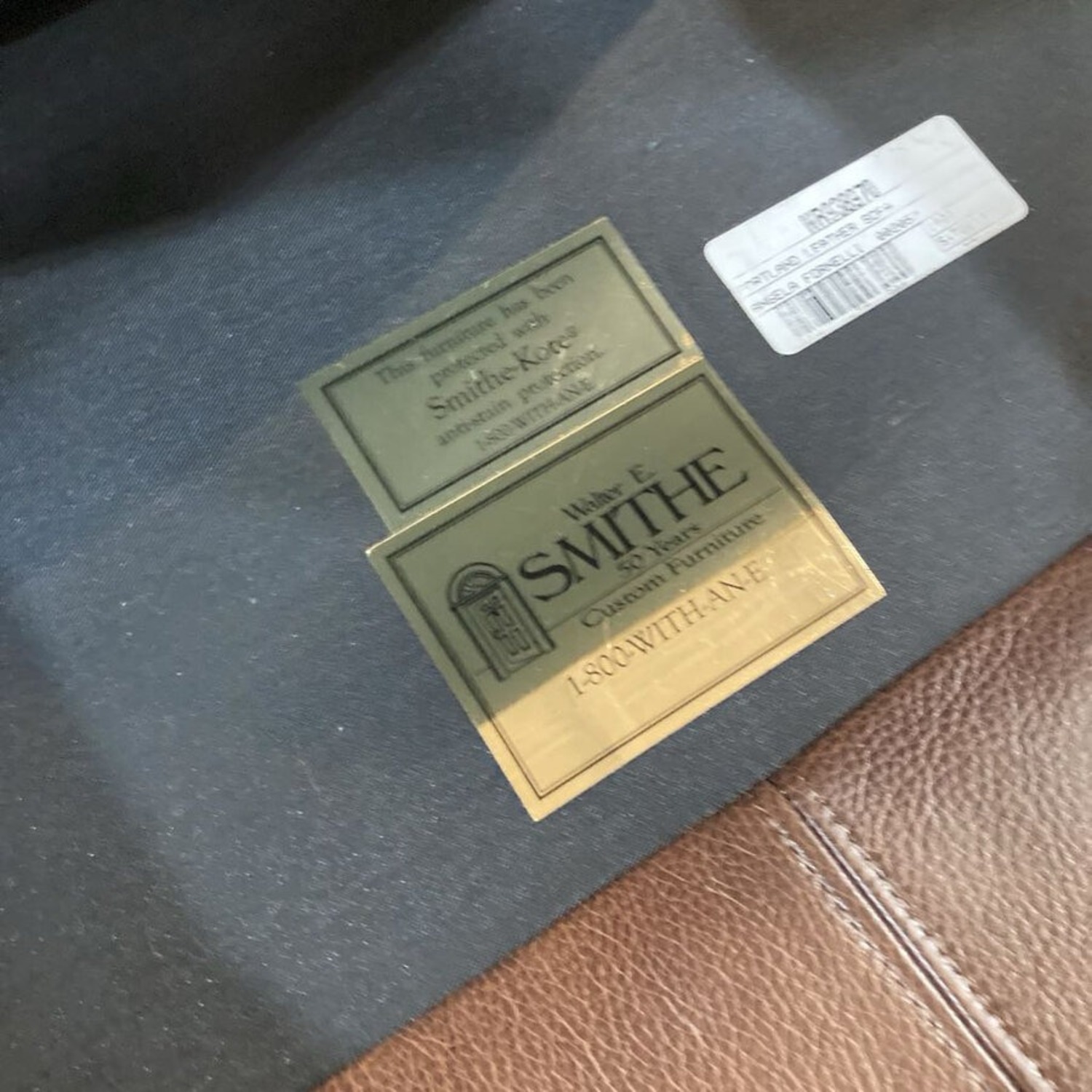 Walter E. Smithe Portland Leather 3-Seat Sofa - image-9