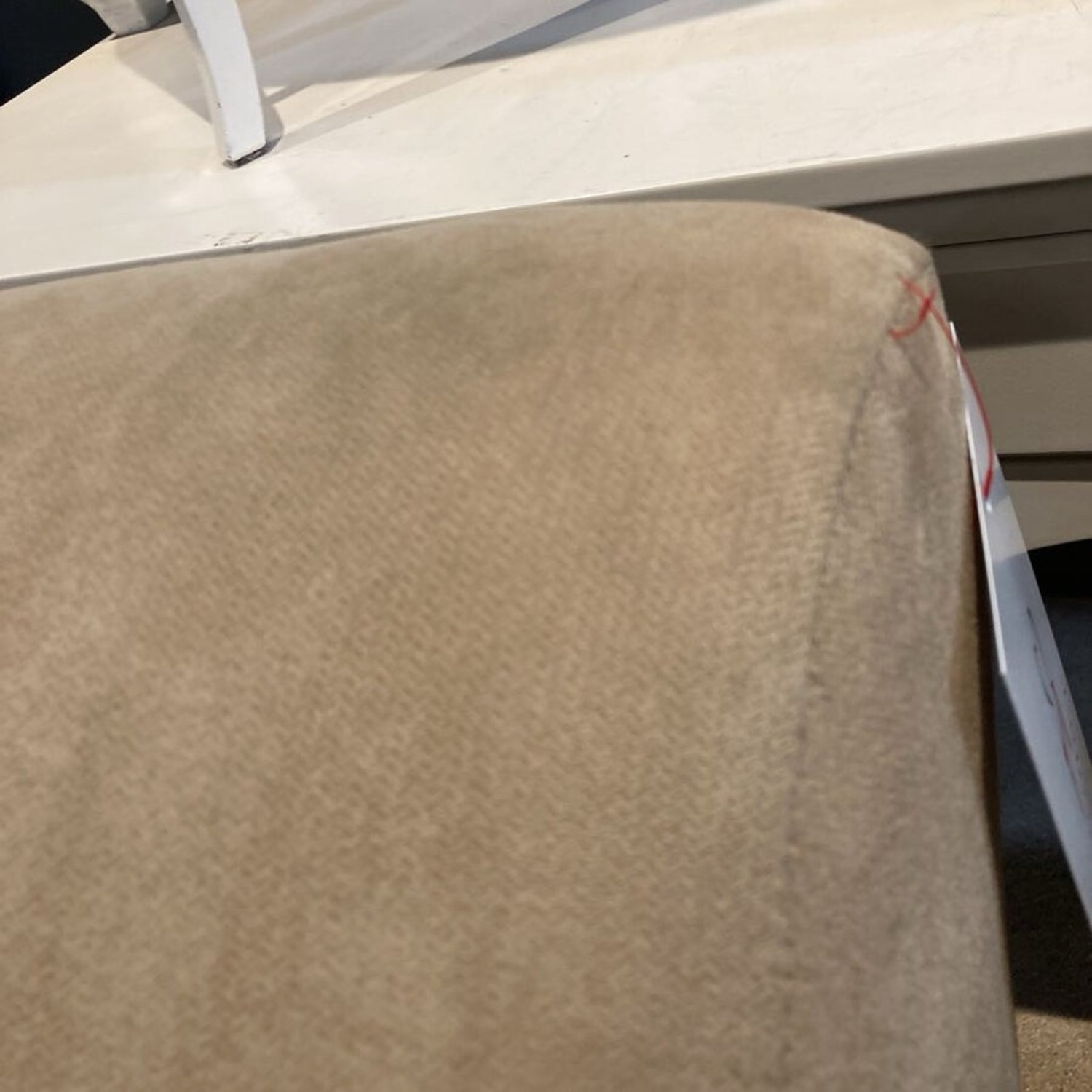 Room & Board Armless Microfiber Sofa Sand - image-6