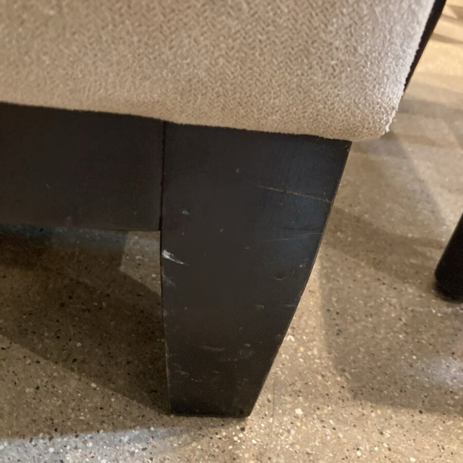 Room & Board Armless Microfiber Sofa Sand - image-10