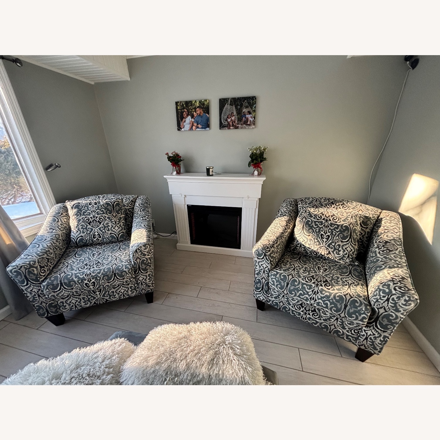 Bob's Discount Furniture Light Gray Accent Chairs - image-0